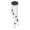 Z-Lite Arden Chandelier, 7-Light, 18 In.W x 12 In.H, Matte Black/Clear 651P-7R-MB - alternate 4